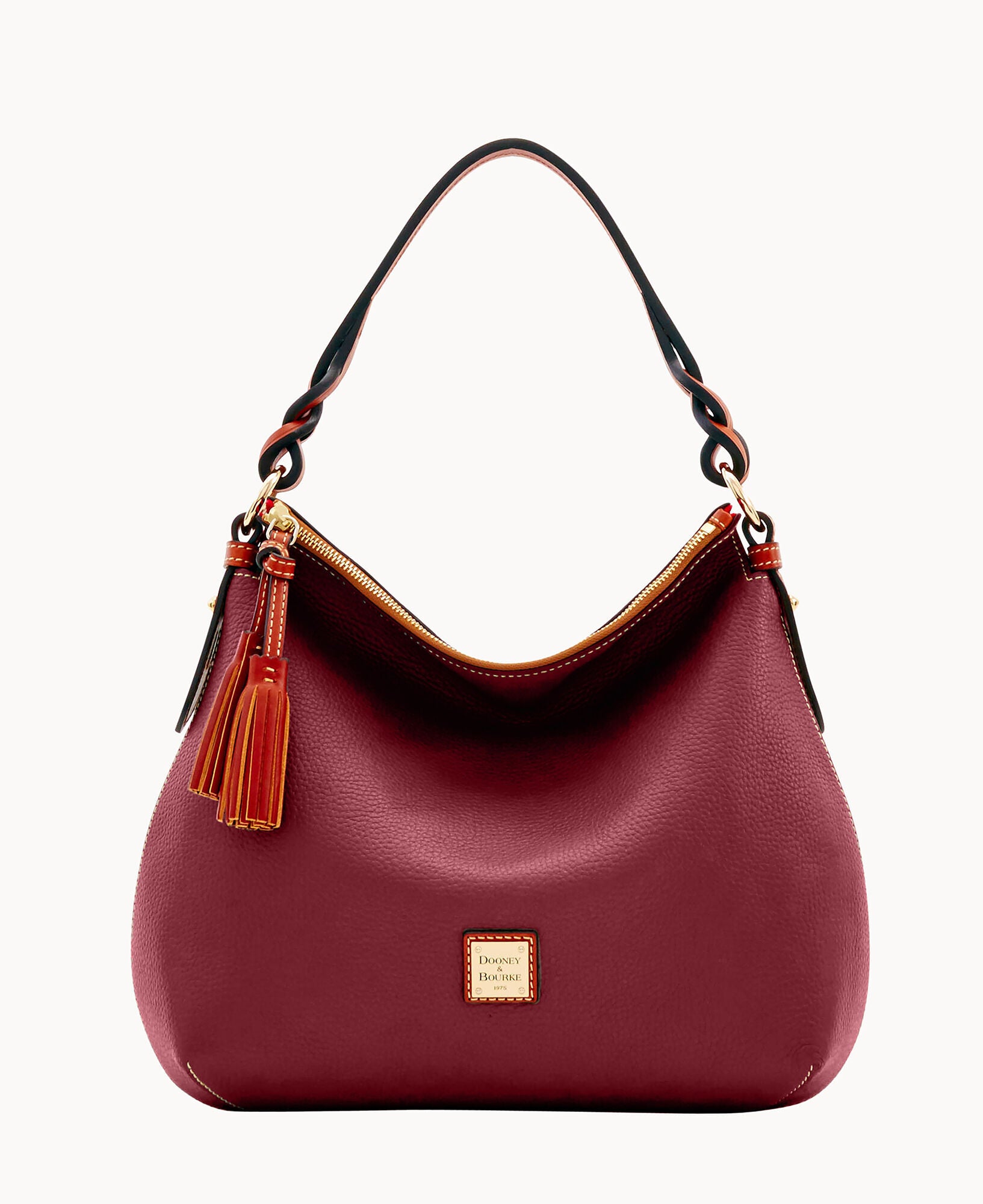 Pebble Grain Twist Strap Hobo