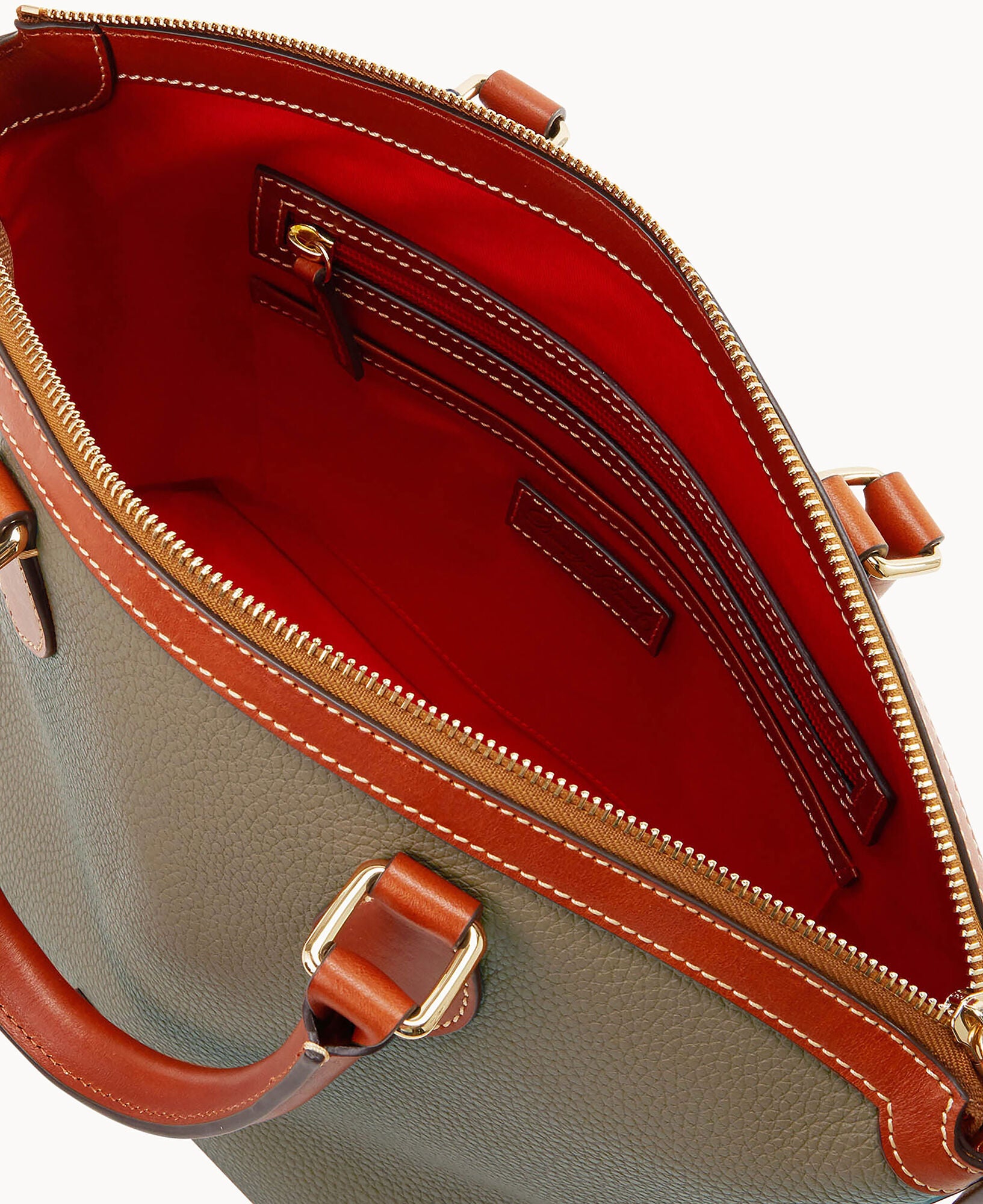 Pebble Grain Domed Satchel - Image 11
