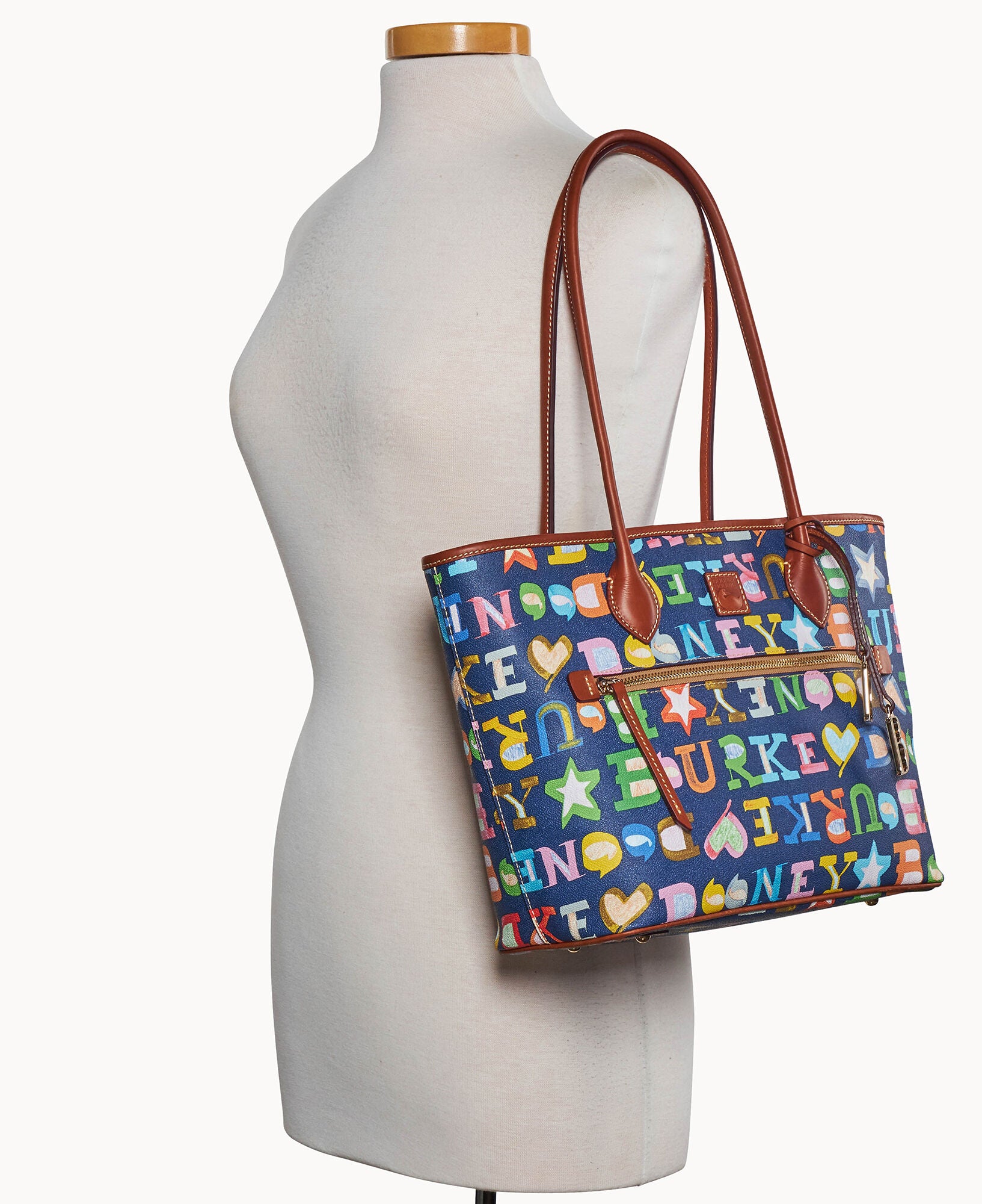 Doodle II Coated Cotton Tote - Image 12