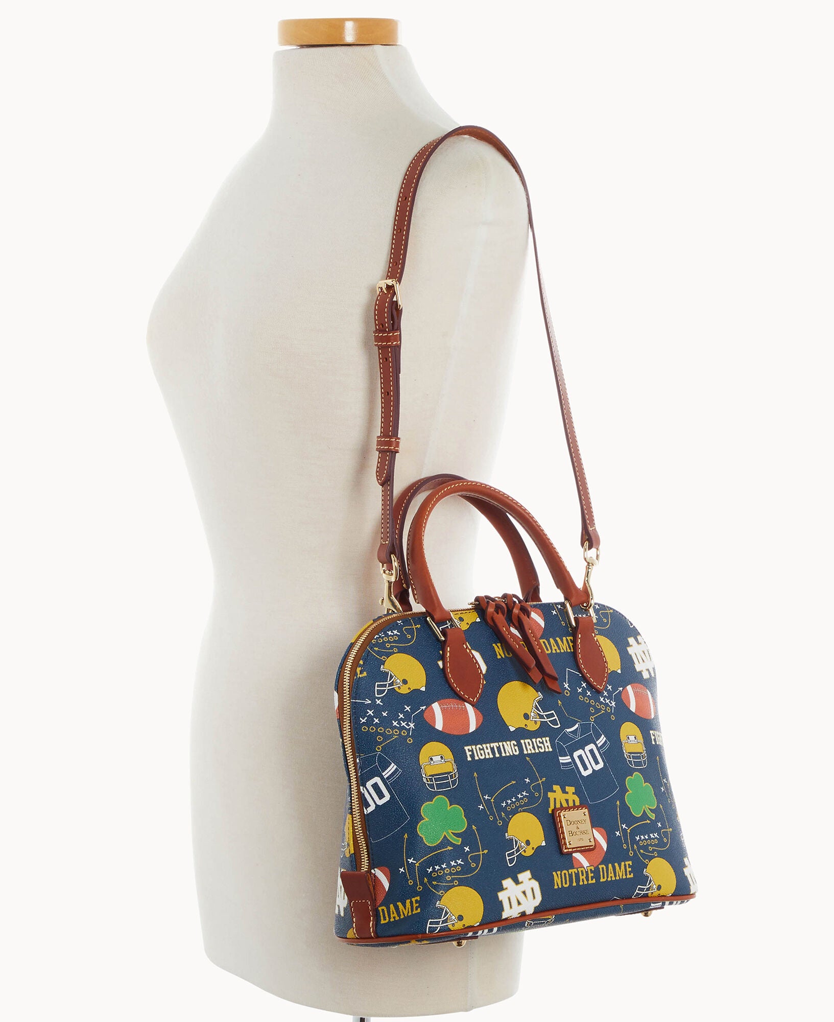 Collegiate University of Notre Dame Zip Zip Satchel - Image 8