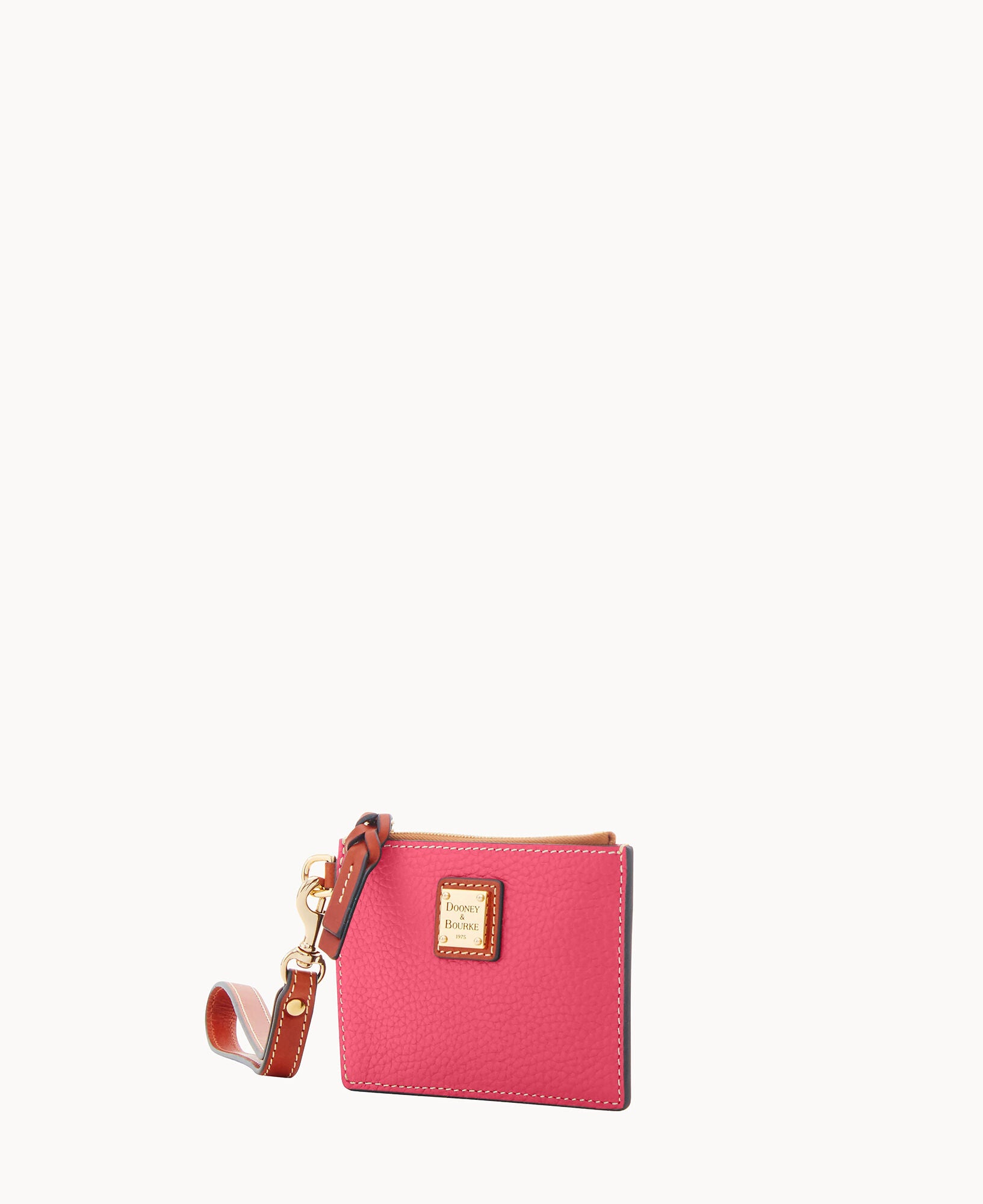 Pebble Grain Zip Top Credit Card Wristlet - Image 26